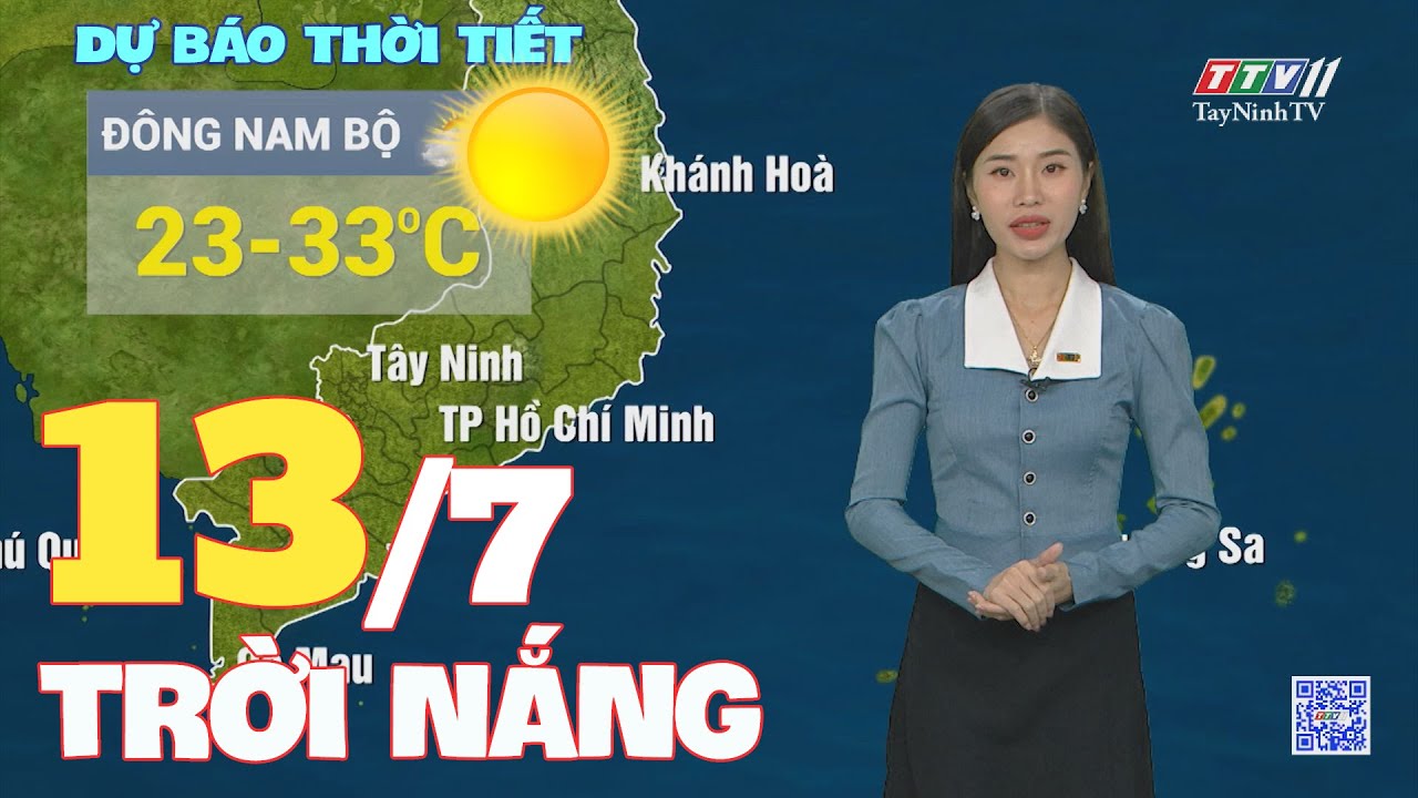 Bản tin thời tiết 13-7-2024 | TayNinhTVENT
